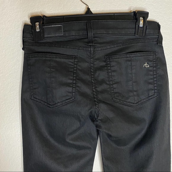 Rag & Bone Black Jean Coated Legging in Shoreditch - Picture 5 of 7